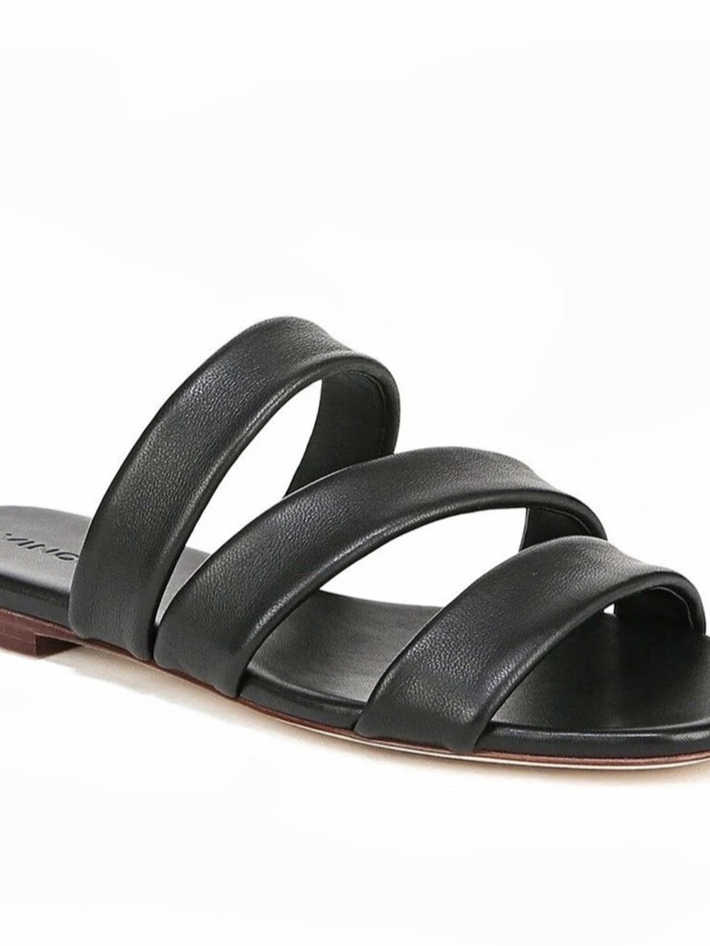 Vince Dallas Leather Sandals, Black